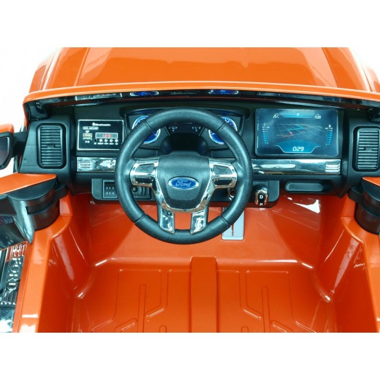 Dvoumístný Ford Ranger Wildtrak 4x4 s 2.4G DO, náhon všech kol, klíčky, FM rádio, ORANŽOVÉ LAKOVANÉ